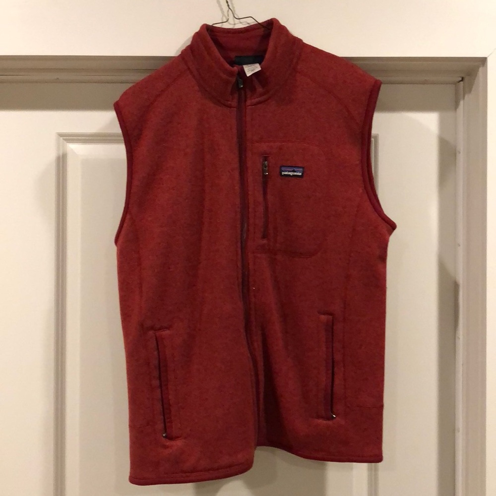 Men’s Patagonia Fleece Vest - Size L Red